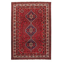 ORIENTTEPPICH handgeknüpft Gashgai Rot 302/213 cm Schurwolle - Rot, Textil (213/302cm) - Looma