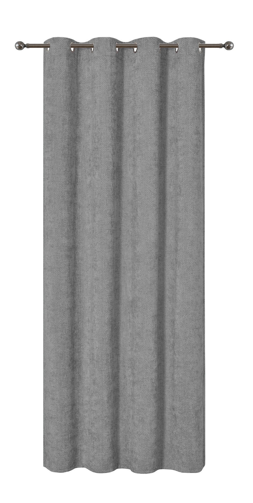 VORHANG Leila - Dunkelgrau, Textil (140/1/250cm) - home&you