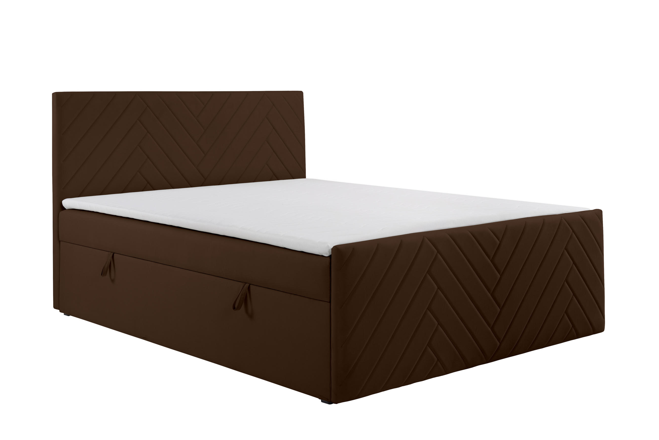 KS Home Concept Boxspringbett Braun 140x200 cm