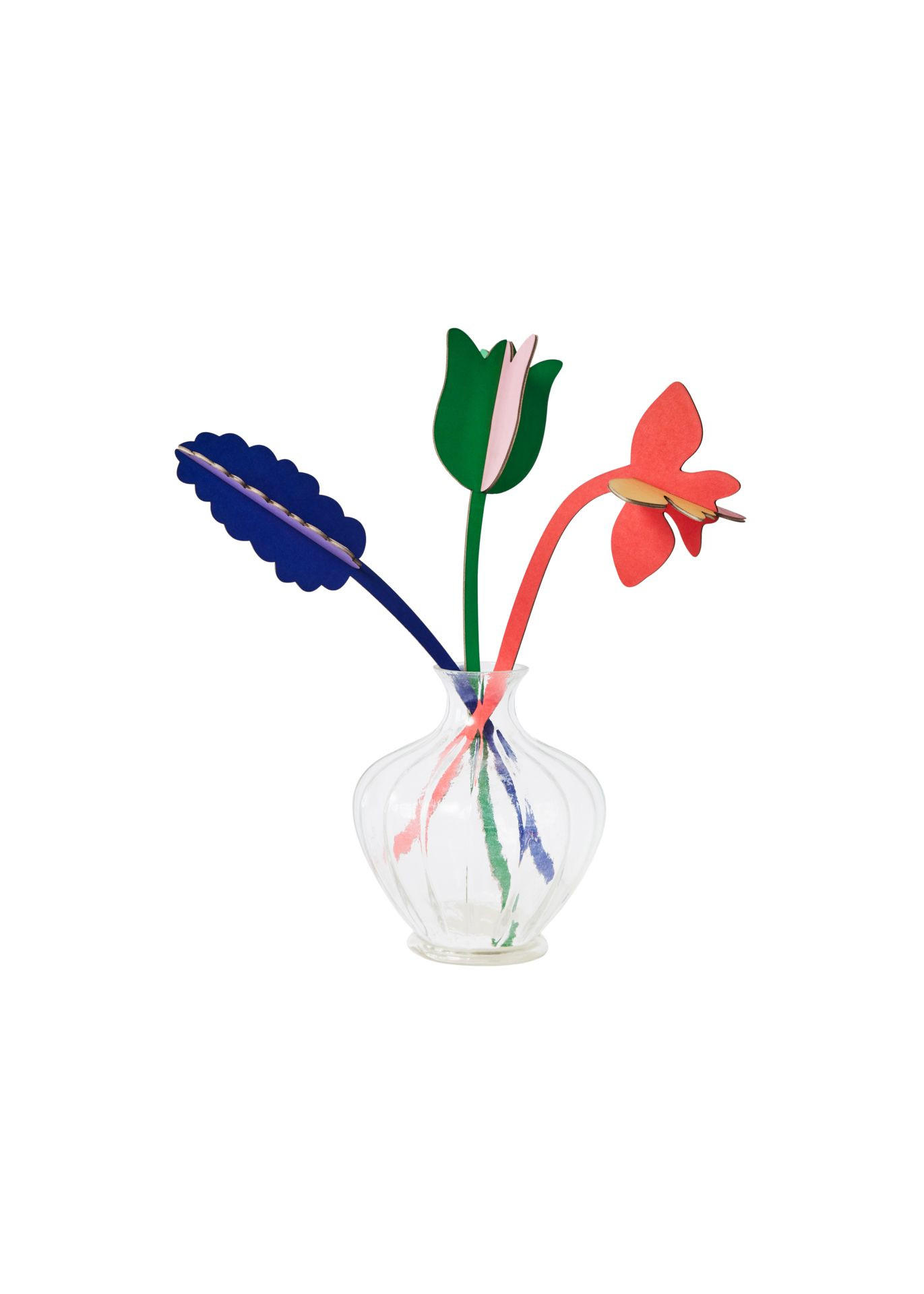 WANDSKULPTUR Bunt 6/28,5 cm - Multicolor, Wellpappe (6/28.5/6cm) - KUNSTLOFT