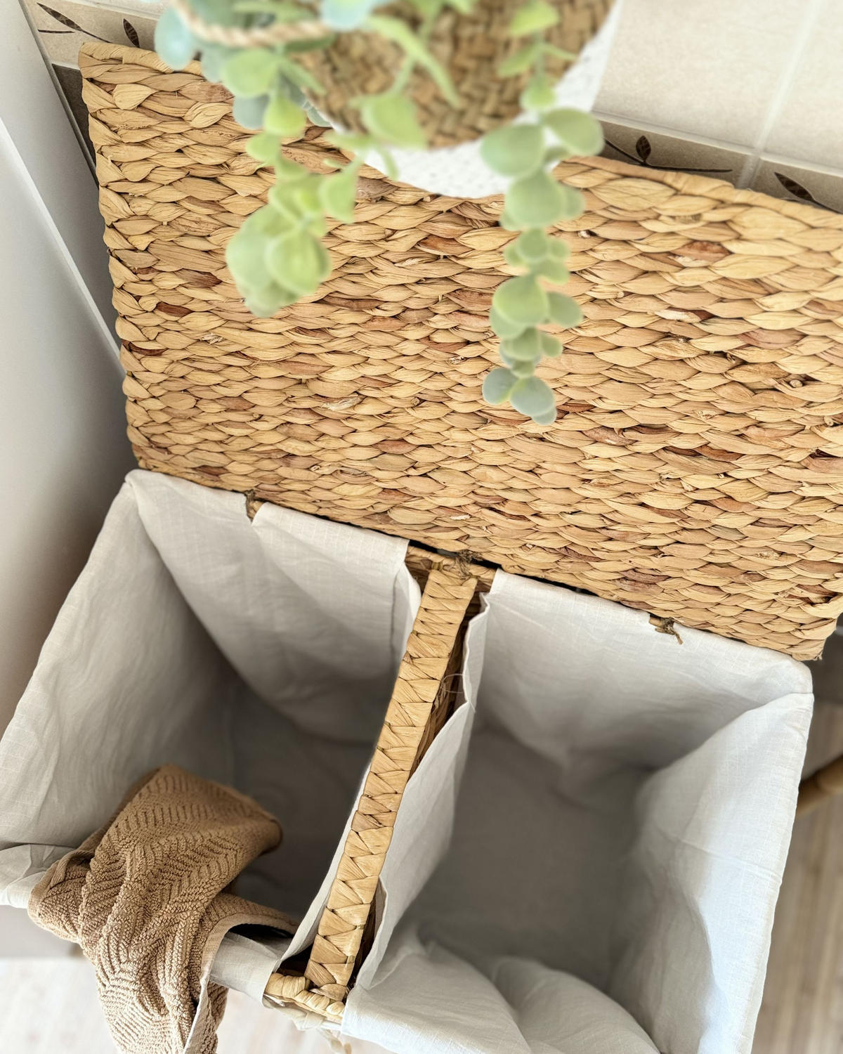 KORG naturlig Langson - Naturfärgad/Beige, Naturmaterial (30/50/50cm) - Beliani