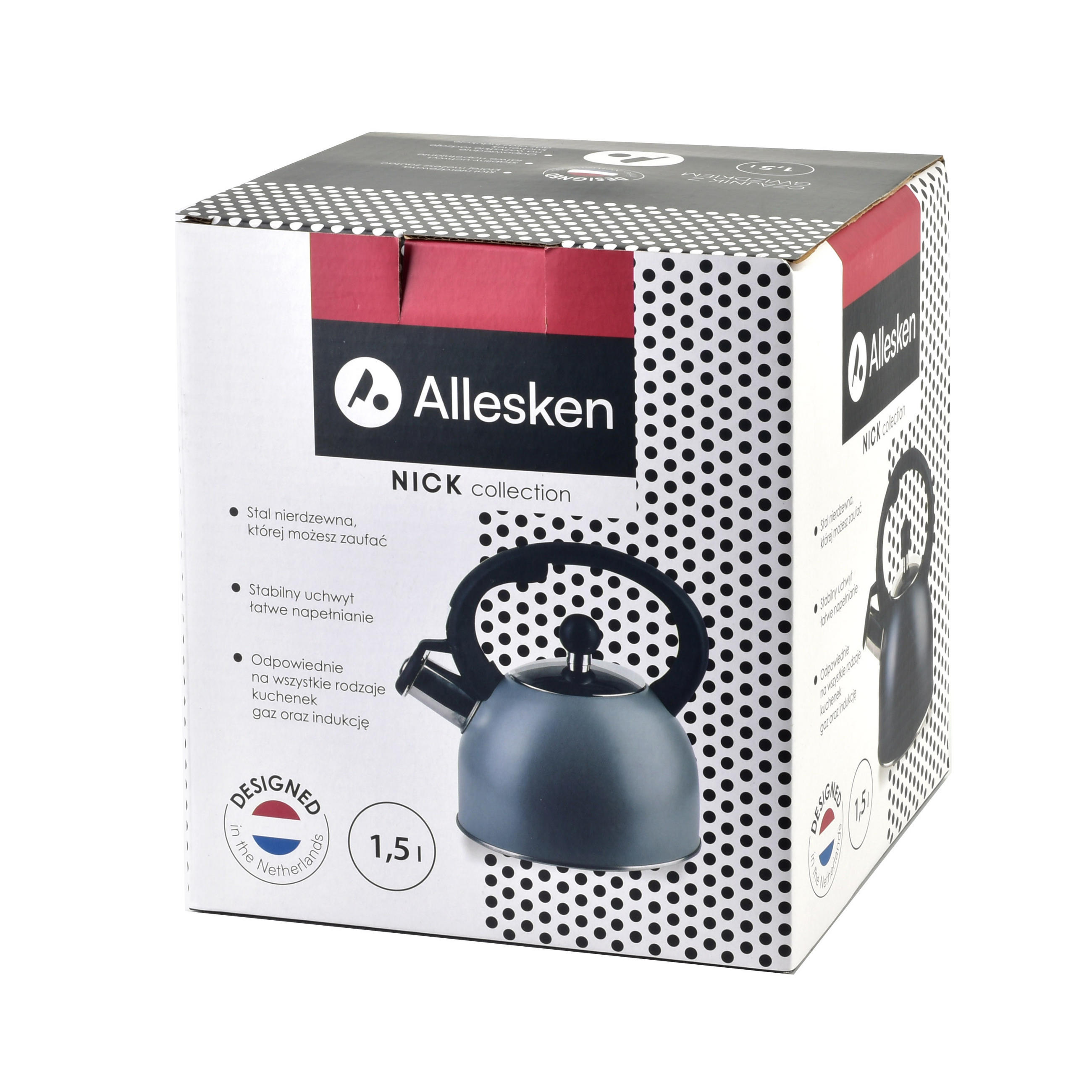 WASSERKESSEL 1,5L Nick - Silberfarben, Metall (17cm) - Mondex