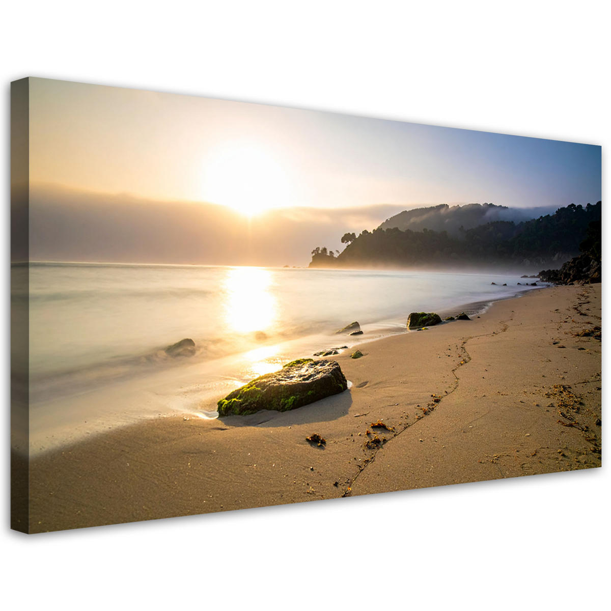 LEINWANDBILD Landschaften 100x50cm - Grau, Textil (100/50cm) - Feeby