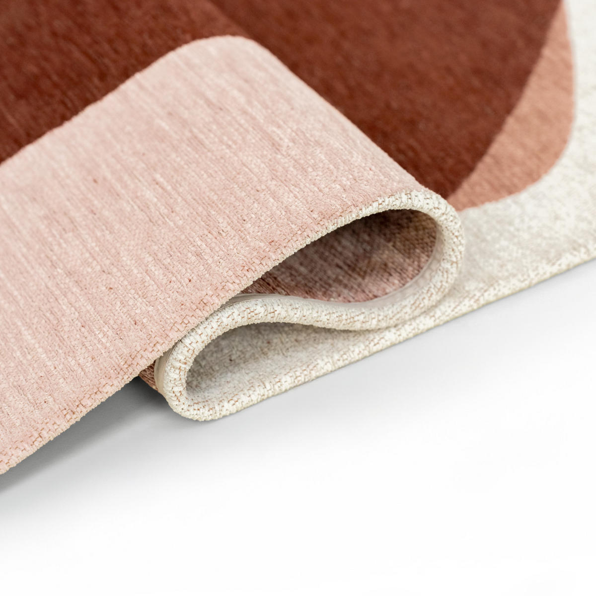 PREPROGA Stones Cherry Mocha 100/140 cm - pink, umetna masa/tekstil (100/140cm) - Louis De Poortere