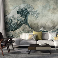 VLIESTAPETE Grau 200/140 cm - Blau/Grau, Textil (200/1cm) - KUNSTLOFT