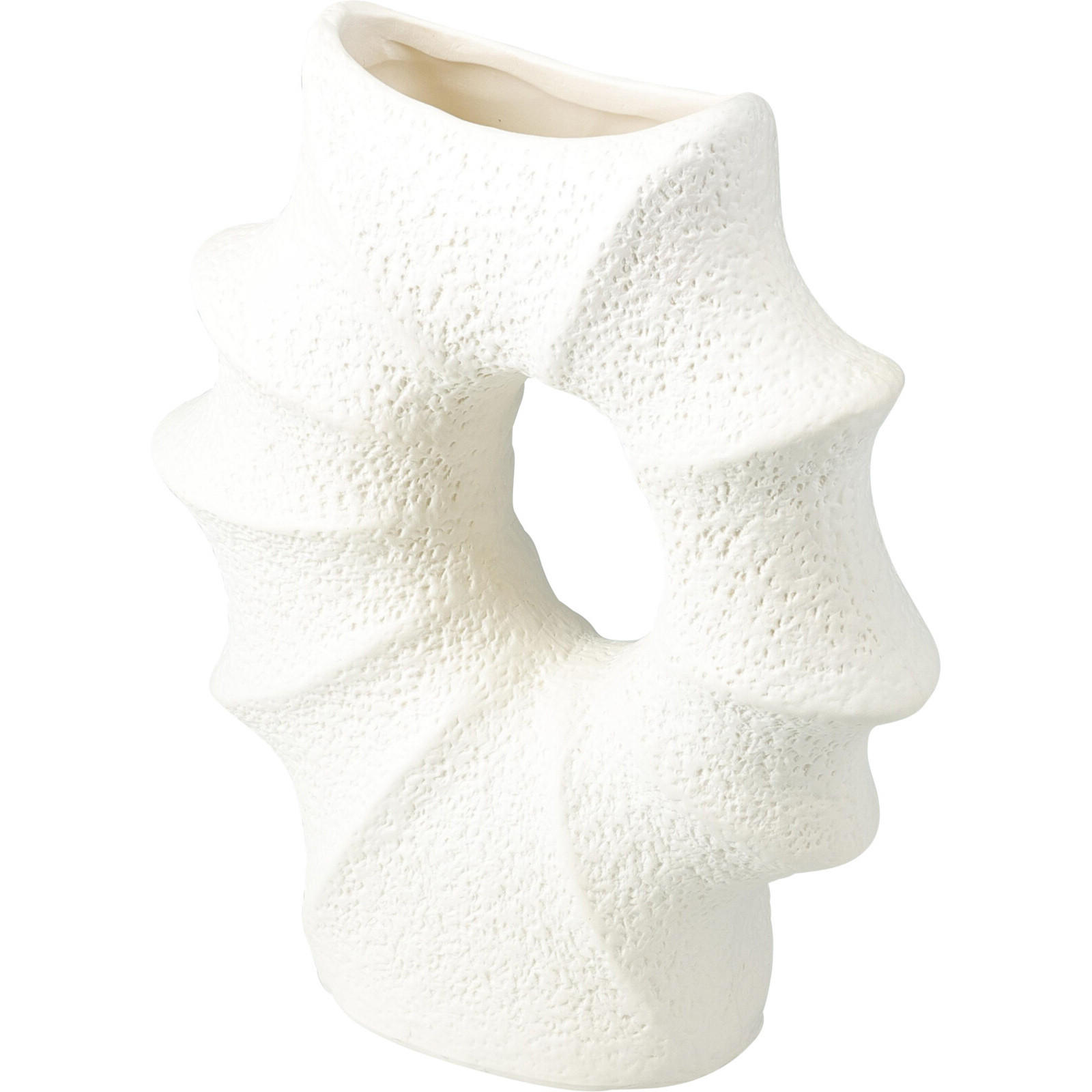 PORZELLANVASE in Muschelform Muri 21/7/23,5 cm - Weiß, Keramik (23.5cm) - Home Styling Collection