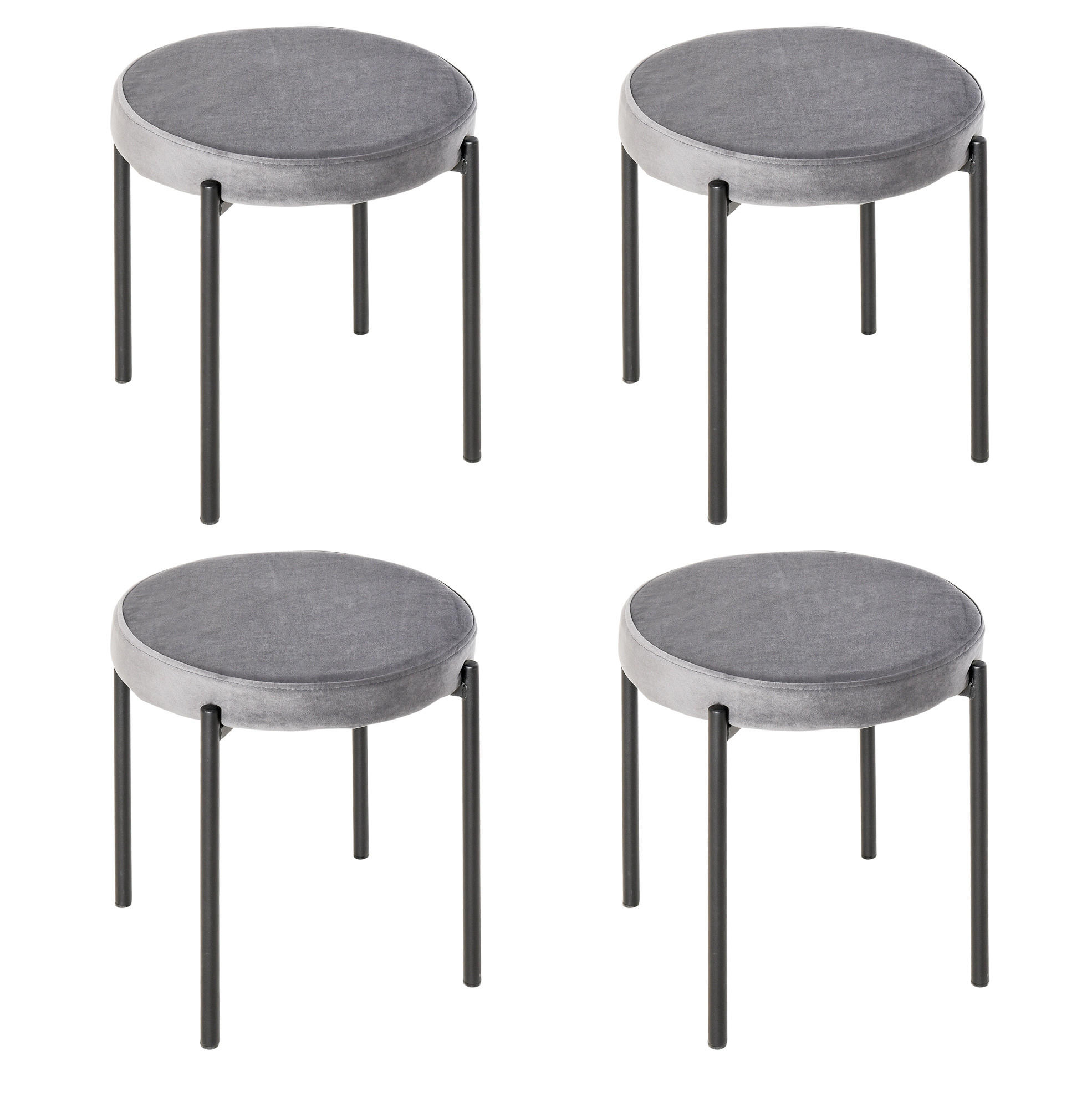 Mivray Hocker Dunkelgrau 41.5x46x41.5 cm