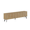 TV-MÖBEL 4 Türen L180 cm - Dune - Eichefarben, Holzwerkstoff (29.6/50/180cm) - Calicosy