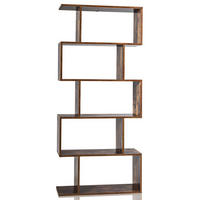 BÜCHERREGAL Vintage Eiche Dekor - Alteiche, Holz (24/158/70cm) - COSTWAY