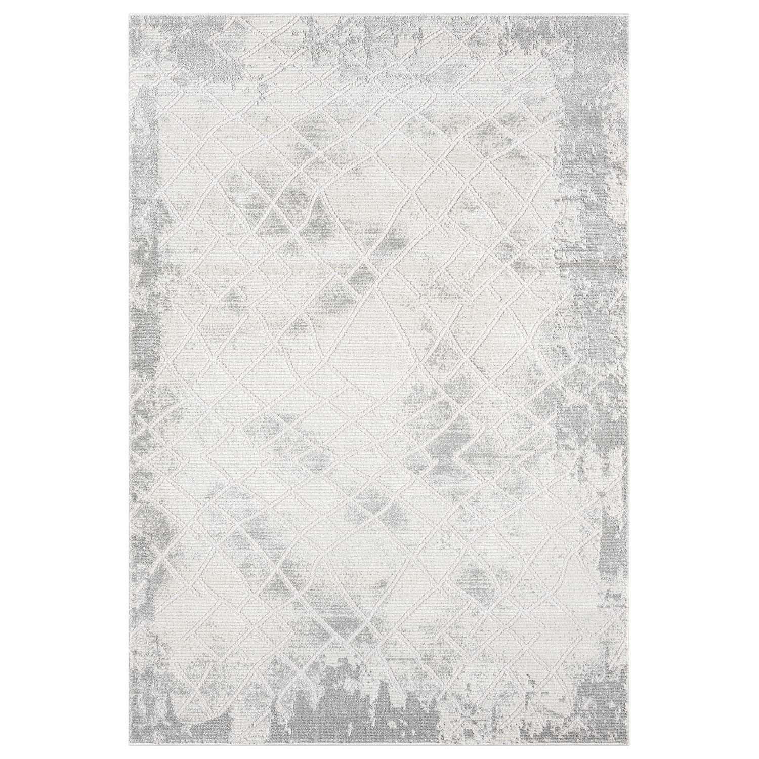 KURZFLOR-TEPPICH Antik 215 Grau 80x150 cm - Grau, Textil (80/150cm) - carpet city