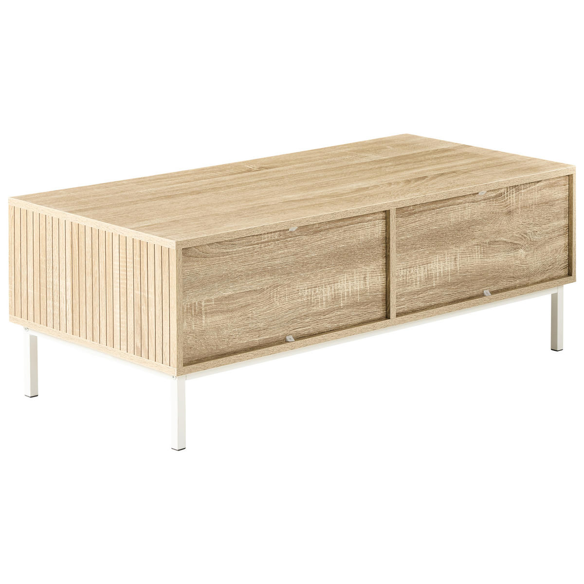 COUCHTISCH Hellbraun Royalla - Hellbraun, Holzwerkstoff (50/110/40cm) - Beliani