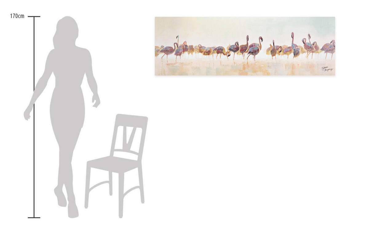 ÖLGEMÄLDE 150/50 cm - Braun, Holz/Textil (1.74/50cm) - KUNSTLOFT