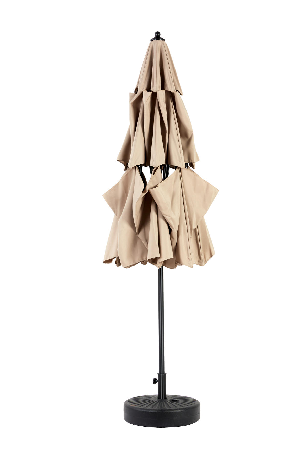 SONNENSCHIRM Doppel Rechteck khaki - Beige, Metall (294/294cm) - ComfortXL