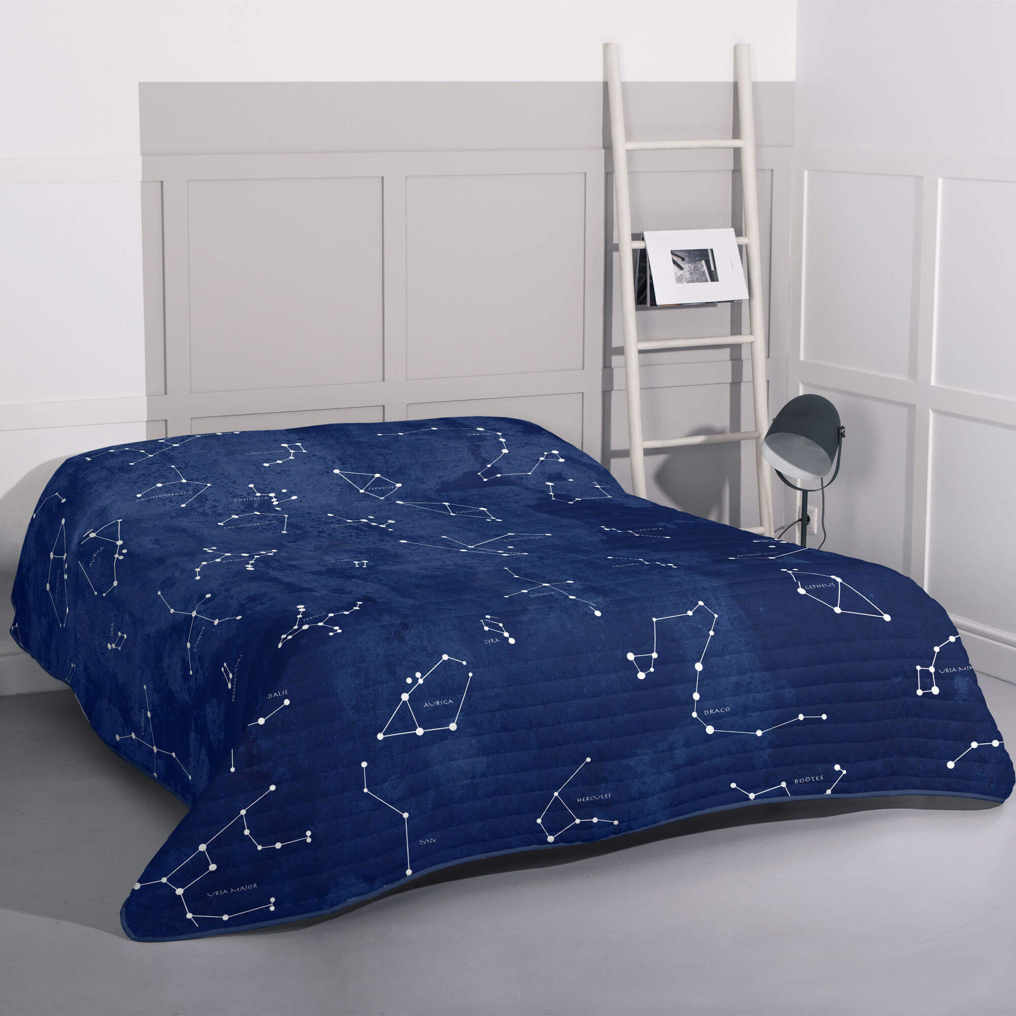 TAGESDECKE cosmos 180x260 cm (bett 80/90/105) mehrfarbig - Multicolor, Textil (180/260cm) - Happy Friday