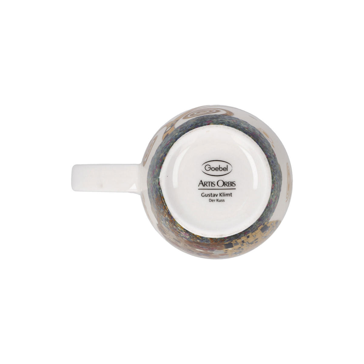 TEETASSE Gustav Klimt - Der Kuss, Fine Bone China, Bunt - Multicolor, Keramik (0.45L) - Goebel