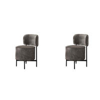 ESSZIMMERSTUHL Cocktail Grau 61/51/82 cm 2er-Set - Grau, Textil (51/82/61cm) - Hoyz Collection