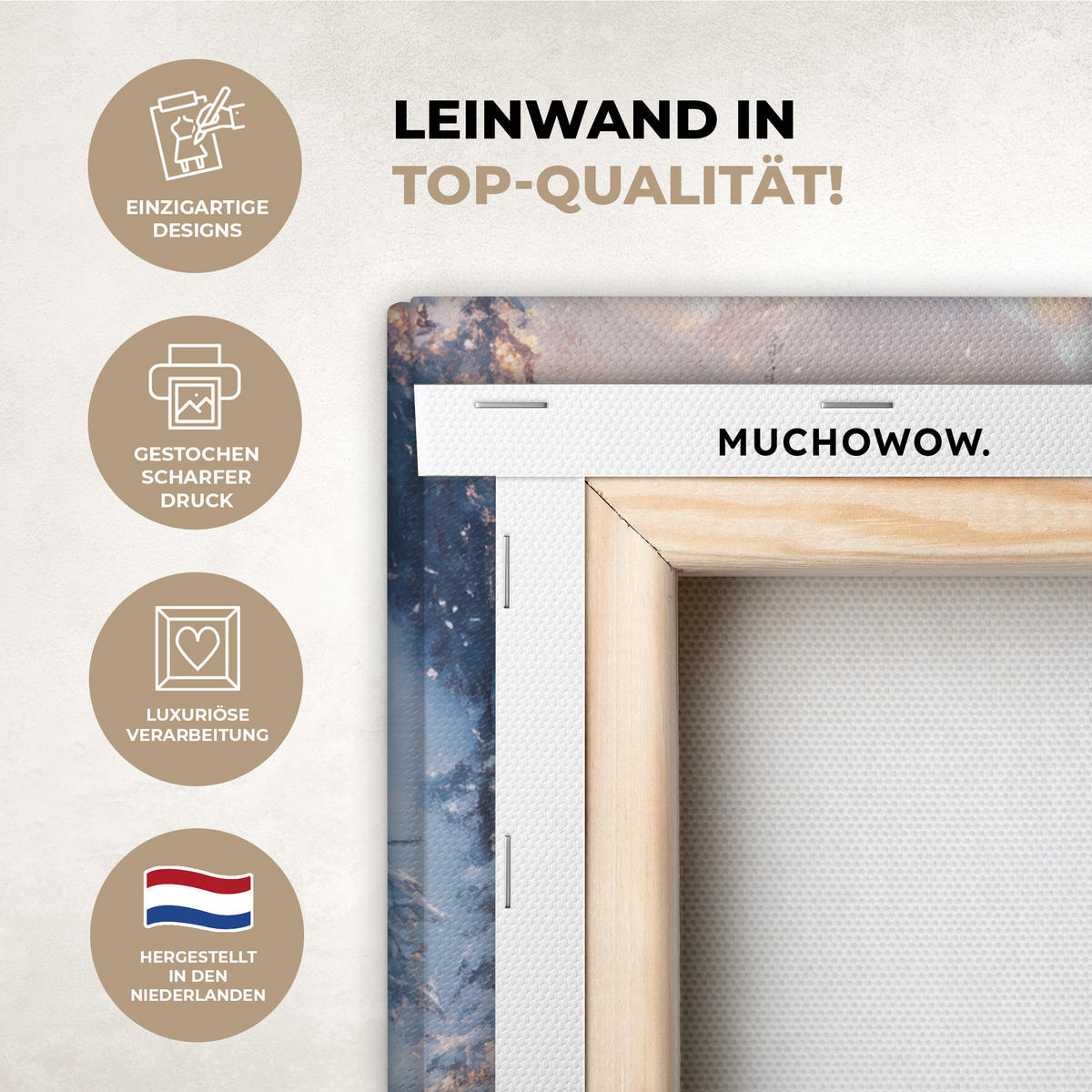 LEINWANDBILD Weihnachtszug - Schnee - Winter - Weihnachten 30x40 cm - Dunkelrot, Textil (30/40cm) - MuchoWow