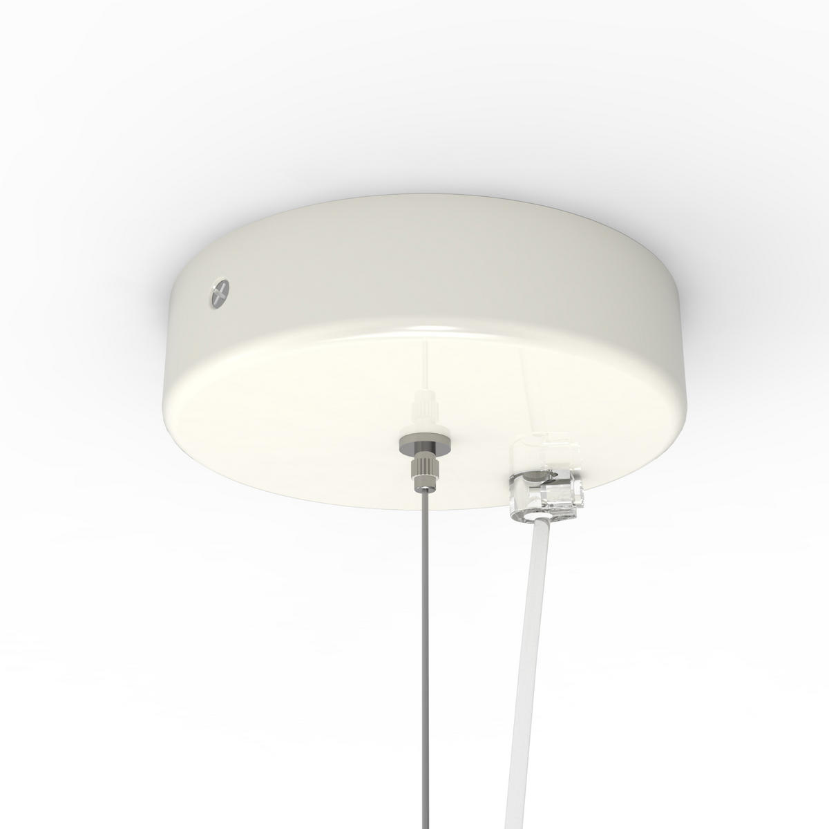 HÄNGELEUCHTE - Weiß Hochglanz, Metall (60/60/30cm) - Lumicom