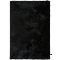 HOCHFLORTEPPICH Whisper Schwarz 120x170 cm - Schwarz, Textil (120/170cm) - benuta Nest