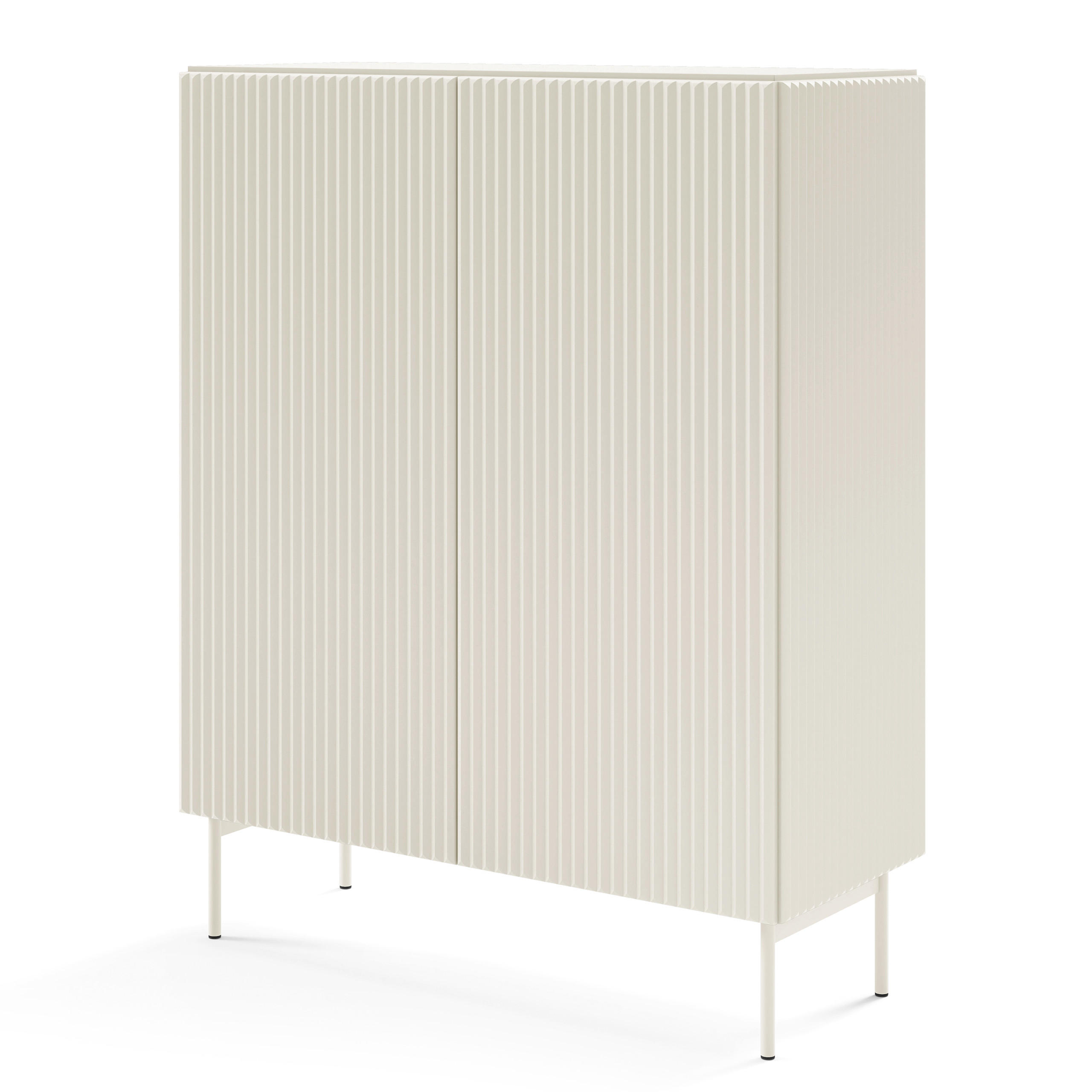 HIGHBOARD TRATTO 98,6/123/39,8cm 2 Türen Kaschmir - Kaschmir, Holzwerkstoff (98.6/123/39.8cm) - MASSENO