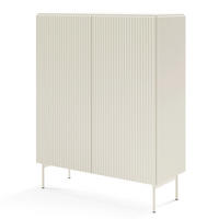 HIGHBOARD TRATTO 98,6/123/39,8cm 2 Türen Kaschmir - Kaschmir, Holzwerkstoff (98.6/123/39.8cm) - MASSENO