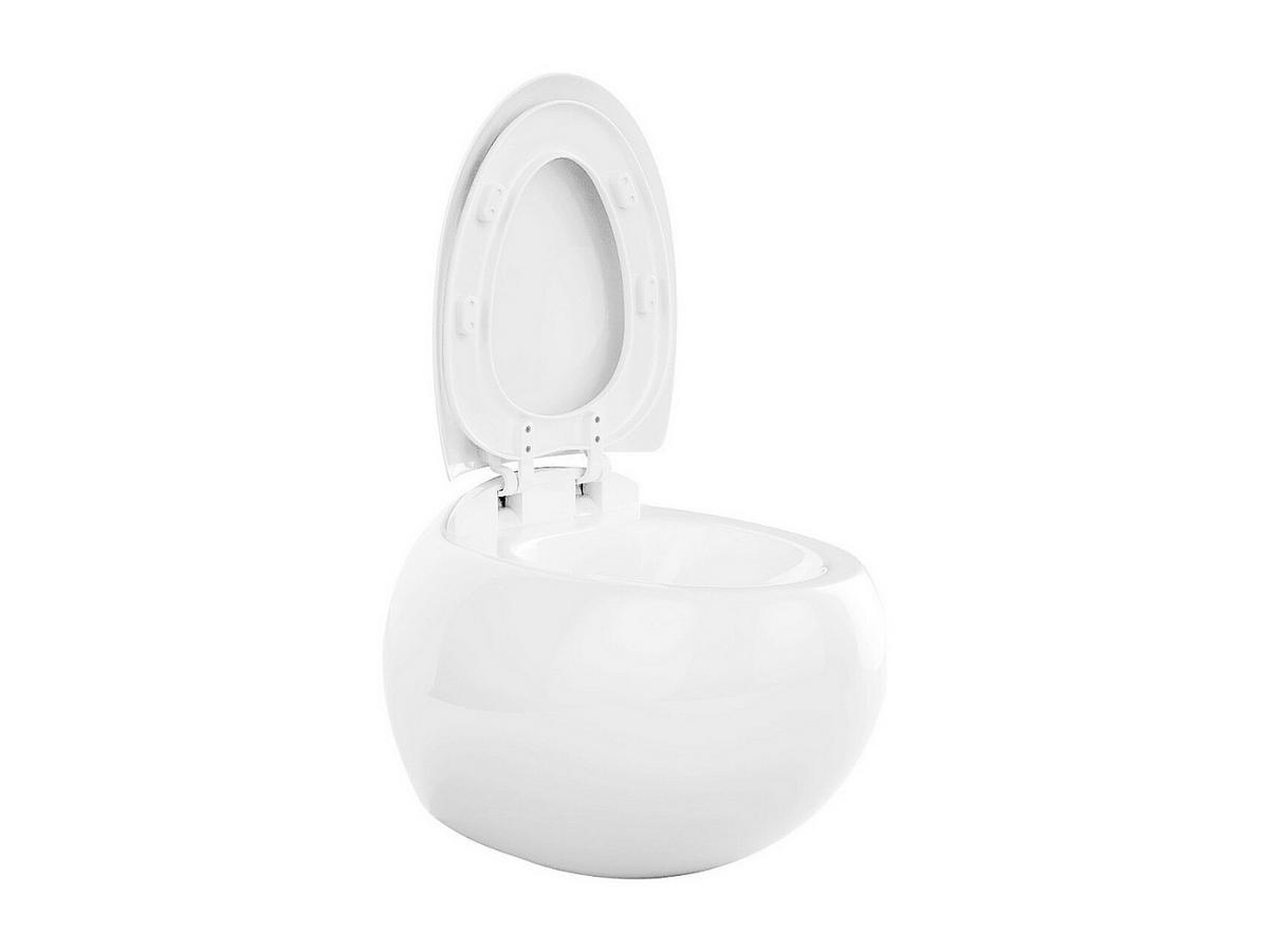 HÄNGE WC - 40 cm x 58 cm - keramik - weiß Huro - Weiß, Keramik (40/39/58cm) - Vente-Unique