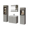 BADMÖBEL-SET Madrit I - Grau, Holzwerkstoff (30/132/30cm) - MIRJAN24