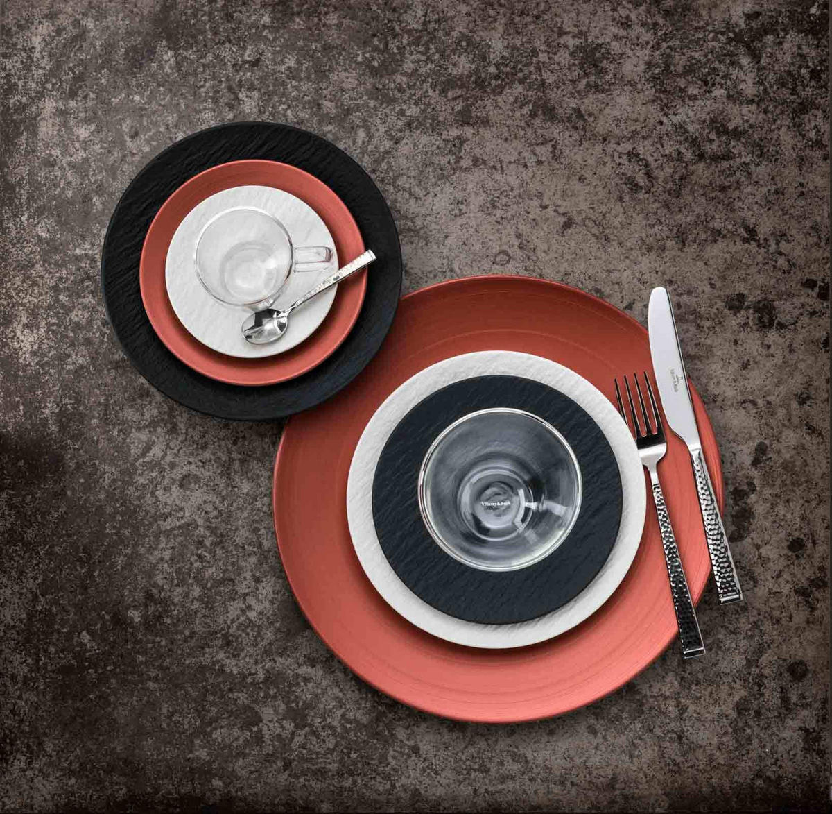 CAFÉ AU LAIT-SET Manufacture Rock weiß 250 ml 6er Set - Weiß, Keramik (0.25L) - Villeroy & Boch