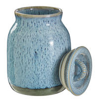 AUFBEWAHRUNGSDOSE Portimao - Blau, Keramik (13/18/13cm) - Butlers