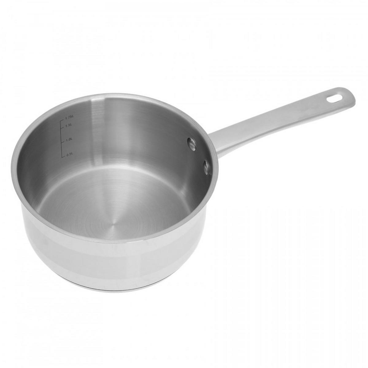 STIELTOPF Silber 18/18/9 cm KH4324 - Silberfarben, Metall (18cm) - Kinghoff 