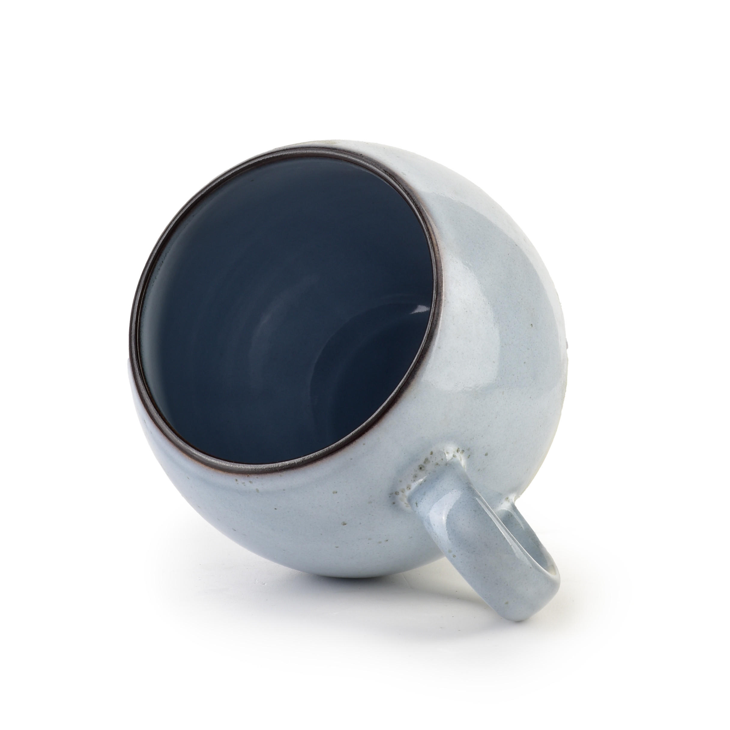 BECHER Basic Nature Blau Grau 14/11/9.5 cm Keramik - Blaugrau, Keramik (0.4L) - Mondex