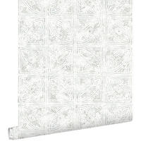 TAPETE Fliesenmuster 53 cm x 10.05 m - Grau, Papier (53/1000cm) - ESTAhome