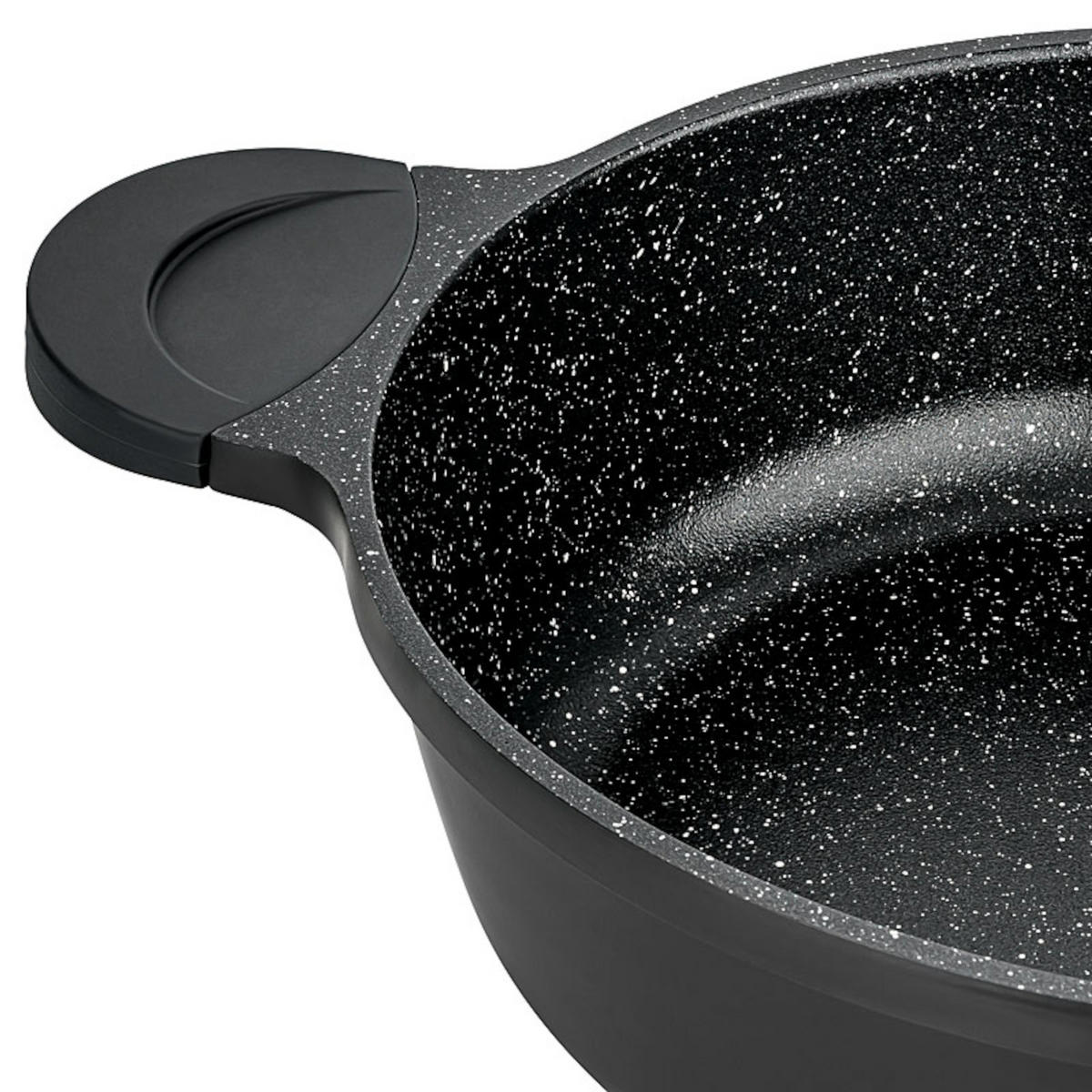SERVIERPFANNE Tomalin blackline 28 cm - Schwarz, Metall (28cm) - Mulex