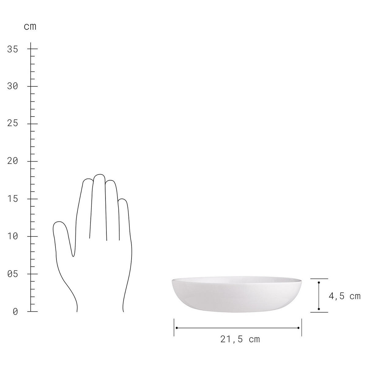 TELLER Native - Weiß, Keramik (22/22/4.5cm) - Butlers