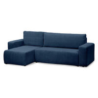ECKSOFA Kingi Dunkelblau - Dunkelblau, Textil (244/142cm)