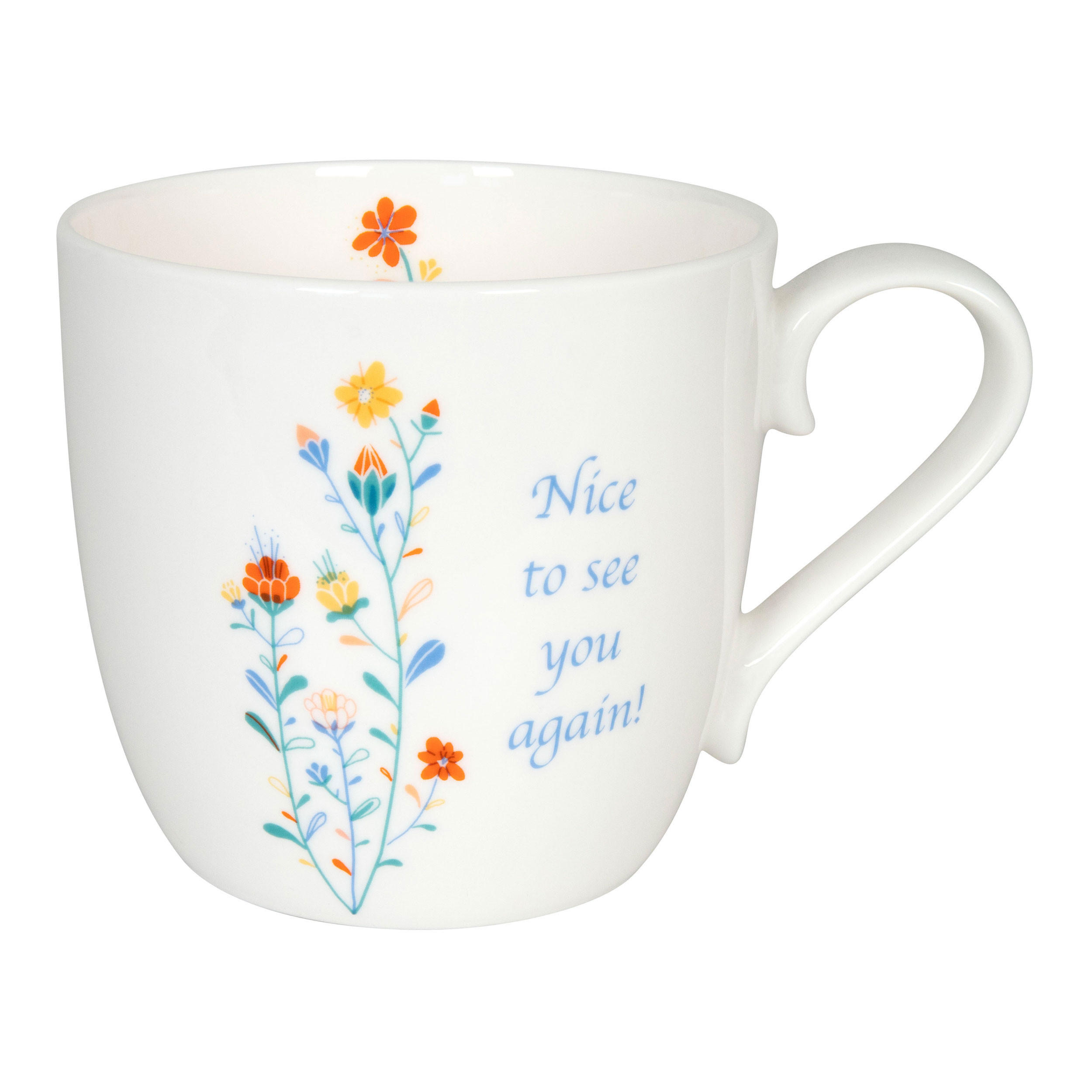 KAFFEEBECHER Nice to see you again! - Naturfarben, Keramik (0.43L) - Könitz