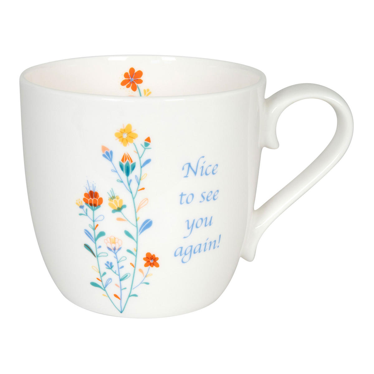 KAFFEEBECHER Nice to see you again! - Naturfarben, Keramik (0.43L) - Könitz