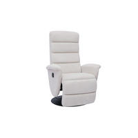 RELAXSESSEL Manuell Beiges Chenille-Gewebe NELSON - Beige, Textil (75/109/72cm) - Miliboo