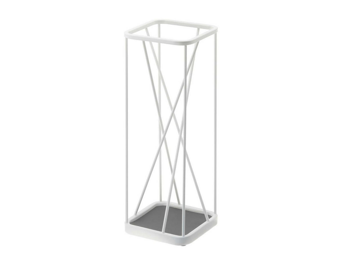 SCHIRMSTÄNDER Nine weiß 17/45/17 cm - Weiß, Metall (17/45/17cm) - Yamazaki