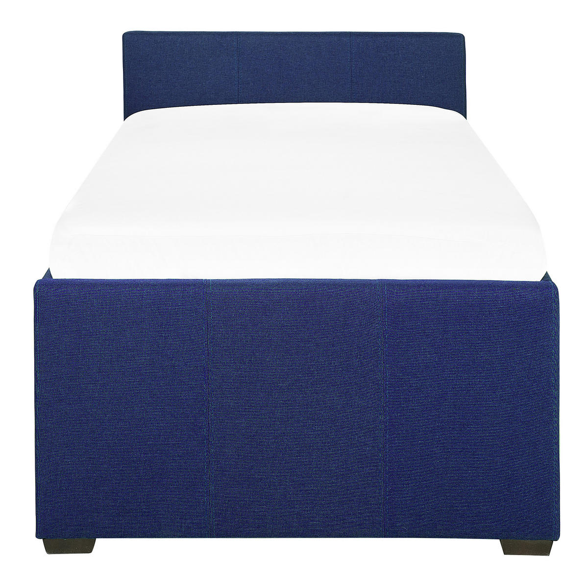 TAGESBETT 90/200cm Marineblau Marmande - Blau, Textil (90/200cm) - Beliani