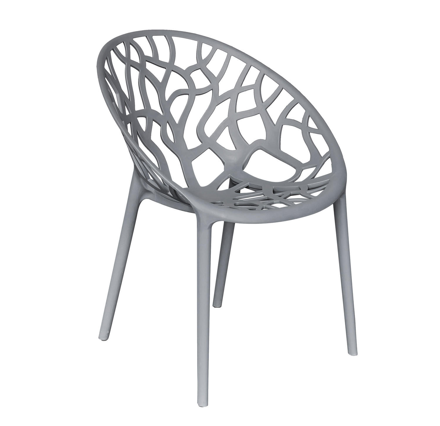 STAPELSTUHL Bilby Gartenstuhl Bistrostuhl Kunststoffstuhl Anthrazit - Anthrazit, Kunststoff (58/80/62cm) - dasmöbelwerk