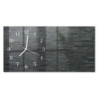 WANDUHR 60x30 cm - Löwenzahn - Schwarz, Glas (60/30/0.4cm) - TULUP