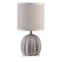 TISCHLAMPE Leti Grau 13/13/18.5 cm Keramik - Grau, Keramik (13/13/18.5cm) - Mondex