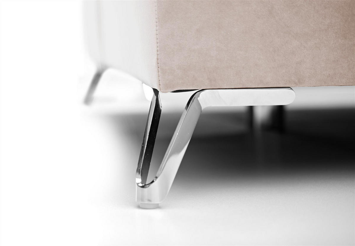 BOXSPRINGBETT Agnus - Creme, Holzwerkstoff/Textil (120/200cm) - Fun Möbel