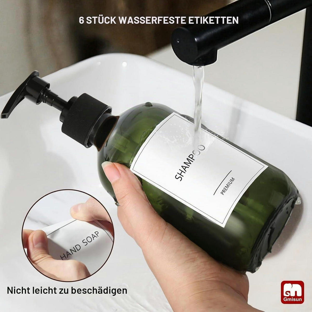 SEIFENSPENDER Set Grün 3 Stück - Grün, Kunststoff (16.4/17.5/10.4cm)
