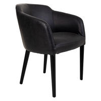 SESSEL aus Holz 62x60x82 cm - Schwarz, Holz (62/82/60cm) - Wanderlust