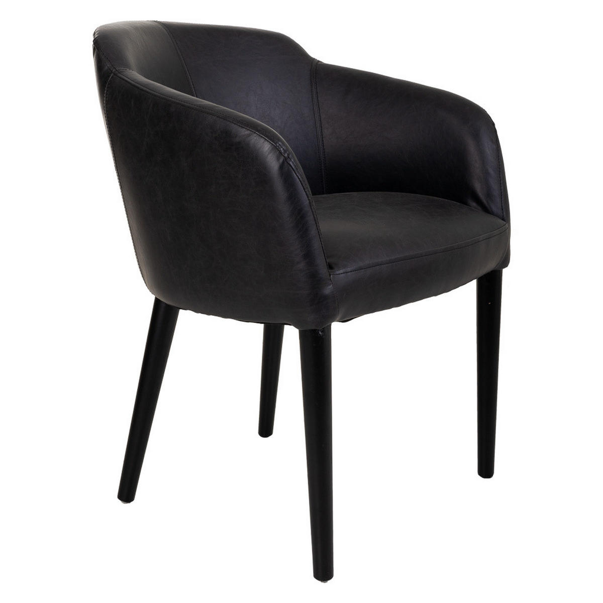 SESSEL aus Holz 62x60x82 cm - Schwarz, Holz (62/82/60cm) - Wanderlust
