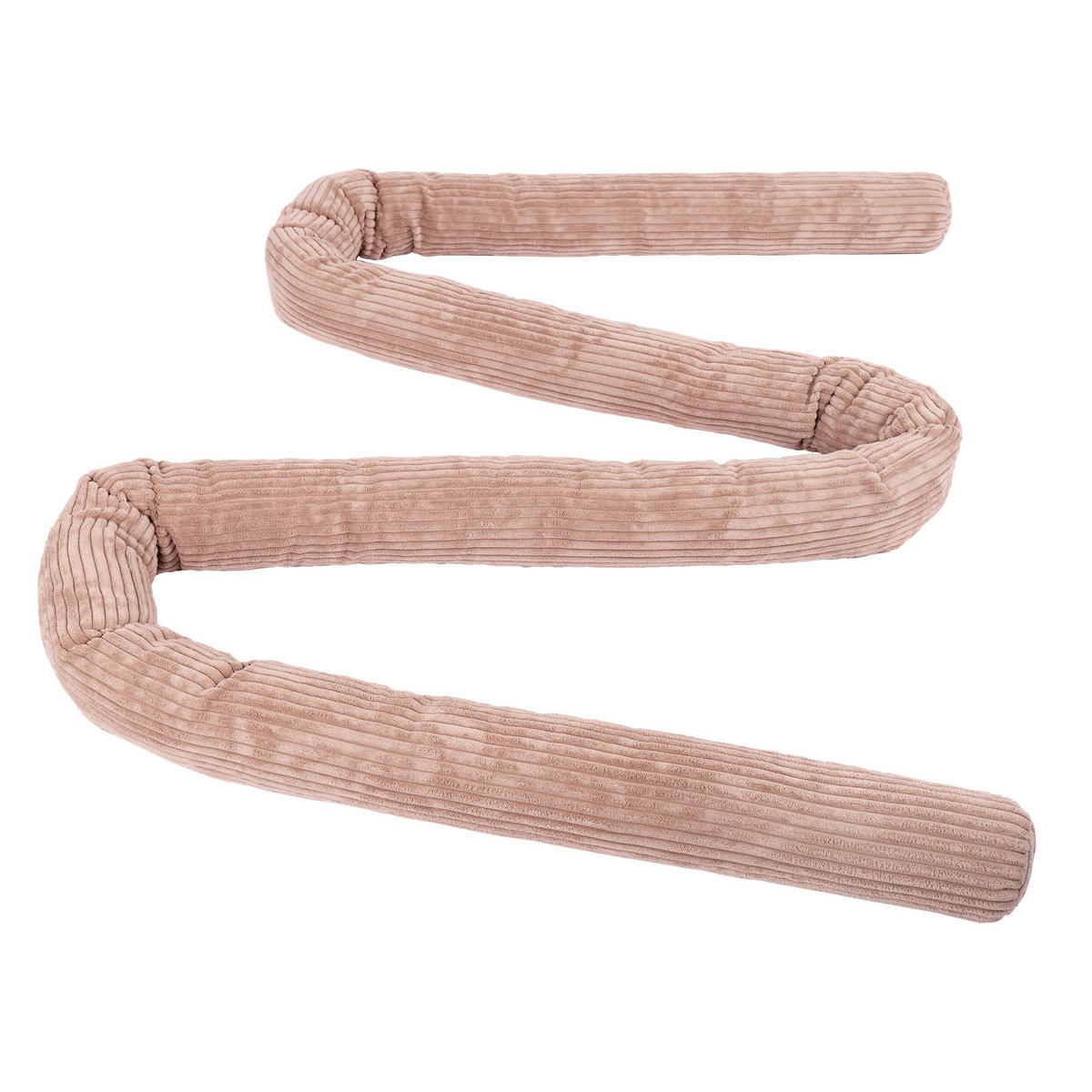 BETTUMRANDUNGSSCHUTZ Bettschlange aus Cord, 150 cm, Puderrosa - Pink, Textil - MeowBaby