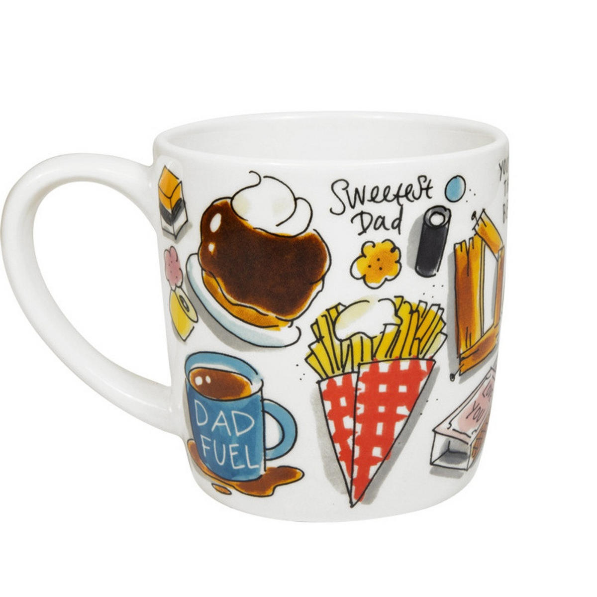 CAPPUCCINO-BECHER Vatertag Best Dad in Bunt - 500 ml - Multicolor, Keramik (0.5L) - Blond Amsterdam