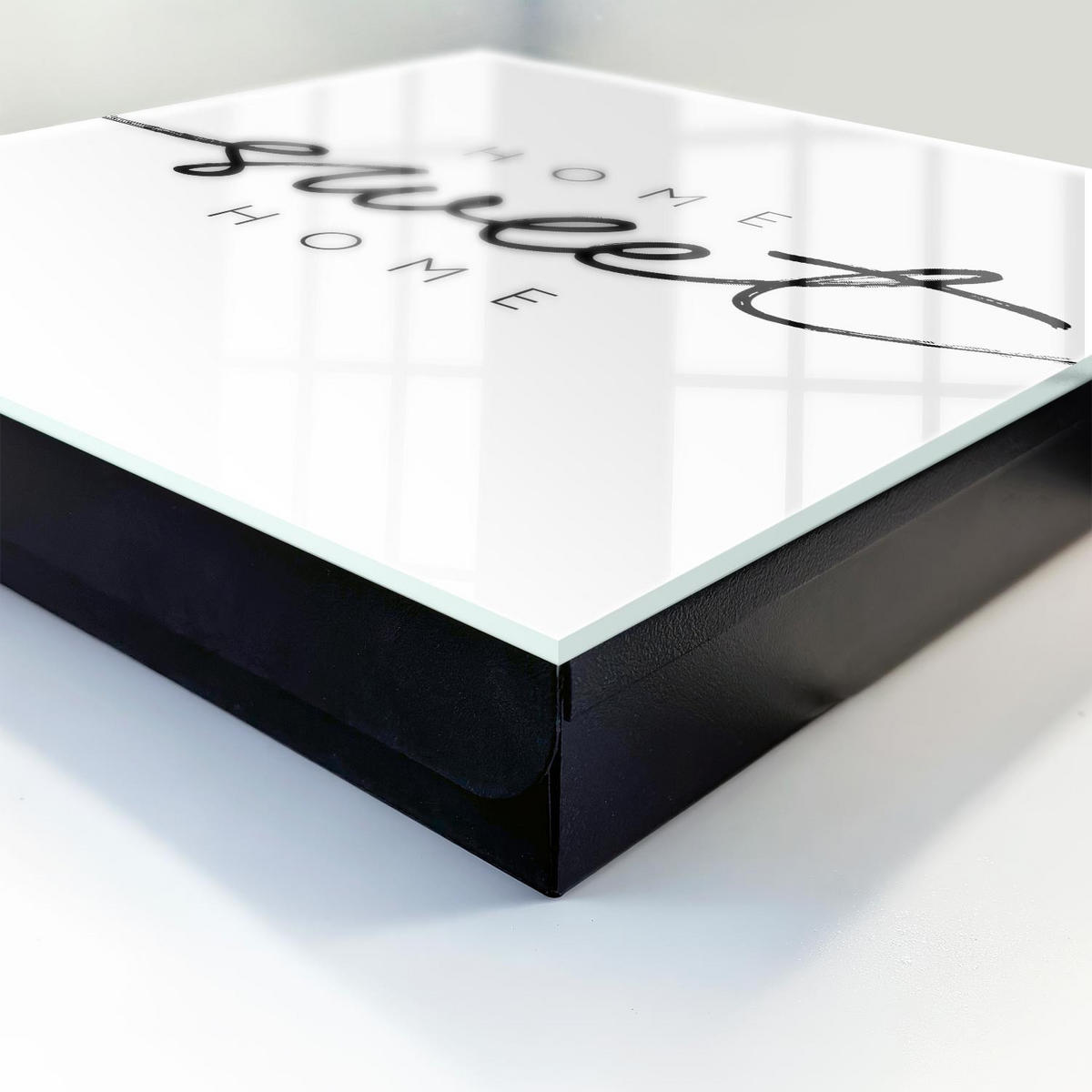 SCHLÜSSELBOX Schwarz 30x30 cm- Türöffnung nach rechts - Gemütliches Zuhause - Multicolor, Metall (30/30/5cm) - TULUP